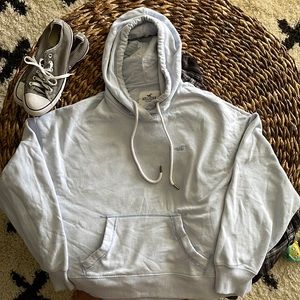 Light blue Hollister hoodie